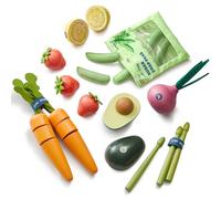 Tiny Land Wooden Play Food for Play Kitchen, 7PCS Fruit and Vegetable Toys | Pretend Toy Food Set, Kids Kitchen Accessories, Role Play Grocery Gift for Boys and Girls, Montessori Toy for Toddler