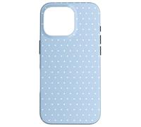 Tiny Light Blue Polka Dots Case for iPhone 16 Pro