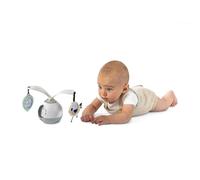 Tiny Love 2-in-1 Tummy Time Musical Mobile, 2-in-1 Baby Musical Mobile for Stompy, 360° Rotating Baby Mobile with Music and Light, 0 Months+Portable, 3 Music & Sound Modes, Black & White Décor