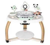 Tiny Love 5-in-1 Here I Grow Stationary Activity Center, Entertainer, Baby and Toddler, 20 Activities, 5 modes of use, 6 Developmental Toys, 0m+, Black & White Décor