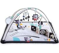 Tiny Love Black & White Gymini, 2-in-1 Musical Baby Play Mat, 0+ Months, Baby Play Gym, 18 Activities, Interactive Musical Toy, High Contrast Book, Adjustable Arches, Magical Tales