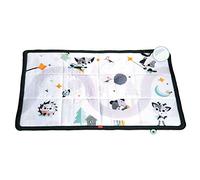 Tiny Love Black & White Super Mat, Baby Play Mat, Foldable Extra Large (150 x 100cm), 0+ Months, 8 Activities, High-Contrast Soft Mat, Tummy Time Mirror, Teether, Magical Tales