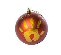 Tiny Love Christmas Ball, Baby Handprint Ornament Kit, Personalised Christmas Bauble, Dermatologically Tested Baby Safe Paint, New Baby Gifts, All-in-One Kit, 0+ Months, Tiny Creations