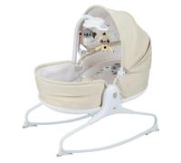 Tiny Love Cozy Tiny Rocker, Baby Rocker from Birth, 3 Modes for Bonding and Play, Musical Toy with Lights, Soothing Vibrations, Adjustable Canopy and Machine Washable Mattress, Boho Chic