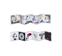 Tiny Love Double-Sided Soft Baby Book, 0+ Months, Baby Crinkle Book, Black & White Design, 2 Sides, 7 Fun Activities, Supports Senses, Skills & Eyesight, Tummy Time Toy, Boho Chic