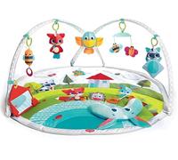 Dynamic Gymini, Baby Play Mat and Activity Gym with Music and Lights, Suitable from Birth, 0 Month +, 100 x 90 cm, Meadow Days