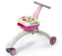 Tiny Love Here I Grow 5-in-1, Baby Walker & Ride-On, Pink, Meadow Days | Baby Balance Bike with Safety Brake, 6 Months-3 Years, Baby Push Toy, 5 Play Modes