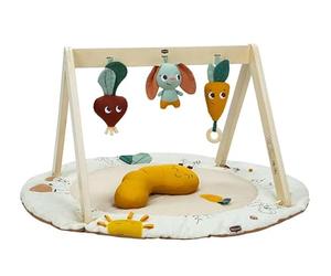 Tiny Love Luxe Developmental Gymini, Baby Activity Gym, 0+ Months, Baby Play Mat, 360° Activities, Tummy time Trainer, Adjustable Arches, Take-Along Toy, Eco-Friendly Materials, Garden of Adventures