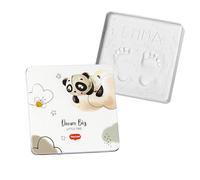 Tiny Love Magic Box Square, Memory Box, Baby Hand and Footprint Kit, Keepsake for Boys and Girls, Dermatologically Tested, All-in-One Clay kit, Nursery Decoration, Newborn Gifts, Tiny Creations