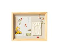 Tiny Love Simple Photo Frame, Baby Clay Kit, Wood, Tiny Creations | Baby Hand and Footprint Kit, Dermatologically Tested, Newborn Gift, All-in-One Kit