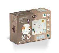 Tiny Love Soft Super Mat, Natural Cotton and Recycled Materials, Nature-Inspired Design, Neutral Colors, Soft and Cozy, Developmental Activities for Babies, Eco-Friendly Mat, Garden of Adventures