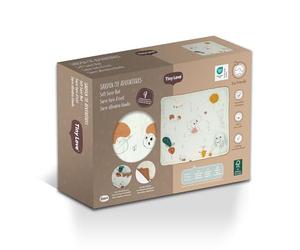 Tiny Love Soft Super Mat, Natural Cotton and Recycled Materials, Nature-Inspired Design, Neutral Colors, Soft and Cozy, Developmental Activities for Babies, Eco-Friendly Mat, Garden of Adventures
