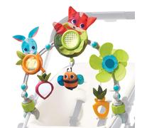 Tiny Love Sunny Stroll Activity Arch with Rattle Toys, 0m +, Adjustable Clips fit most Pram or Pushchair, Meadow Days