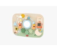 Tiny Love Wooden Motor Skills Board, Sustainably Harvested Wood, Sensory Activities, Track & Trace Sliders, Two-Sided Turntables, Rotating Wheels, Promotes Fine Motor Skills, Cognitive Skills, Farmers