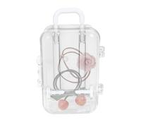 Tiny Luggage Toy - Clear Mini Luggage Gift Box | Travel Packaging Box for Birthday, Weddings, Old Home Decoration, Suitcase Candy