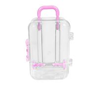 Tiny Luggage Toy - Clear Mini Luggage Gift Box | Travel Packaging Box for Birthday, Weddings, Old Home Decoration, Suitcase Party
