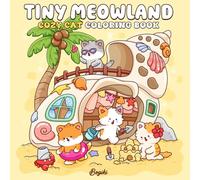 Tiny Meowland: An Isometric Coloring Book for Adults and Teens Featuring Adorable Cat Scenes in Miniature Worlds for Relaxation