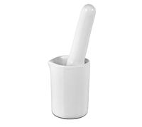 Tiny Mortar and Pestle Set, Mini Porcelain Pill Crusher, 4oz Deep Mortar Bowl with Long Pestle, Manual Grinder for Pills, Spice, Pepper, Herb, Weed, Garlic, Handy Kitchen Gadgets