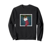 Tiny Mouse in a Christmas stocking Sweatshirt