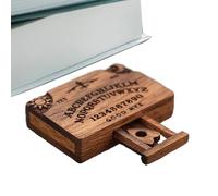 Tiny Ouija Board, Wooden Talking Spirit Board with Planchette, Miniature Spirit Boardss with Drawer, Miniature Boaard for Family Friends, Ouija Boarrd Decor, Wooden Ouijaa Boards Miniatures Model