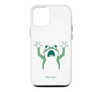 Tiny Panic Anxious Frog Introverts Overthinkers stressed Case for iPhone 12/12 Pro