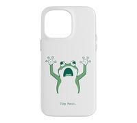 Tiny Panic Anxious Frog Introverts Overthinkers stressed Case for iPhone 14 Pro Max