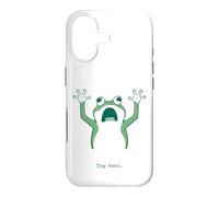 Tiny Panic Anxious Frog Introverts Overthinkers stressed Case for iPhone 17