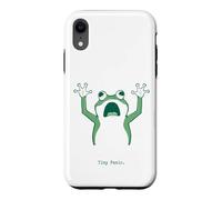 Tiny Panic Anxious Frog Introverts Overthinkers stressed Case for iPhone XR