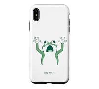 Tiny Panic Anxious Frog Introverts Overthinkers stressed Case for iPhone XS Max