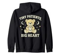 Tiny Patients Big Heart Pediatric Nurse Zip Hoodie