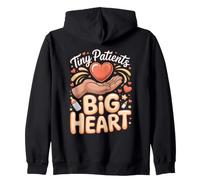 Tiny Patients Big Heart Registered Nurse Nursing RN Zip Hoodie