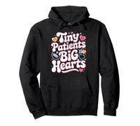 Tiny Patients Big Hearts Pediatric Nurse RN Pullover Hoodie