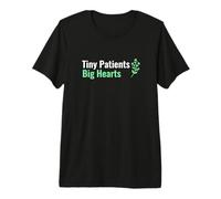 Tiny Patients Big Hearts Postpartum Nurse Premium T-Shirt