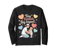 Tiny Patients Big Impact Nurse Heart Long Sleeve T-Shirt