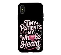 Tiny Patients My Whole Heart Pediatric Nurse Case for iPhone X/XS