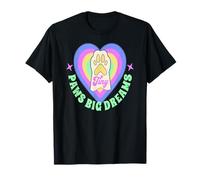 Tiny Paws Big Dreams Heart Pastel Animal Paw Quote Vibes T-Shirt