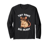 Tiny Paws Big Heart Cute Rat Lover Long Sleeve T-Shirt