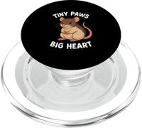 Tiny Paws Big Heart Cute Rat Lover PopSockets PopGrip for MagSafe