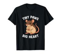 Tiny Paws Big Heart Cute Rat Lover T-Shirt
