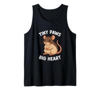 Tiny Paws Big Heart Cute Rat Lover Tank Top