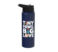 Tiny Paws Big Love - Guinea Pig Stainless Steel Insulated Water Bottle