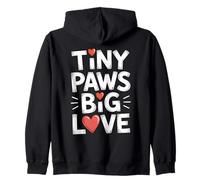 Tiny Paws Big Love Zip Hoodie