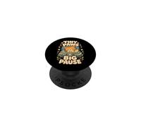 Tiny Paws Big Pause Sleepy Cat Nap Humor PopSockets Adhesive PopGrip