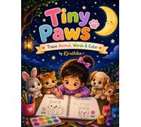 Tiny Paws: Trace Animal, Words, & Color
