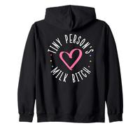 Tiny Person's Milk Bitch Baby Breast Feeding Zip Hoodie
