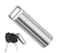 Tiny Pill Case - Keychain Pill Box | Metal Pocket Pills Boxes Keychain For Purse For Travel, Waterproof O Ring Daily Pills Container Holder | For Men And Women
