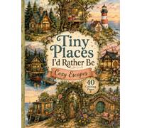 Tiny Places I'd Rather Be: Cozy Escapes: 40 Cozy Cottages, Cabins, Hideaways & Dreamy Retreats to Color (Tiny Places I’d Rather Be Coloring Book Series)