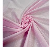 Tiny Polka Dot Pastel Polycotton Fabric Material *Sold by The Metre* 113cm Wide (Pastel Pink) (Half METRE)