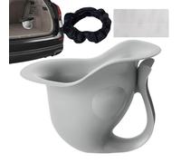 Tiny Potty - 10 Inch Fish Shape Seat, Portable Anti Slip Toilet, Top Hat Trainer | Cute Commode for Commercial Household, Restroom, Washroom, Outdoor Bathrooms & Travel Sanitation Use