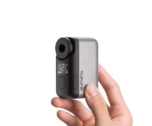 Tiny Pump Mini Bike Tire Pump with Gauge, 120PSI Portable Electric Bicycle Air Pump, Auto Stop, Type-C Rechargeable Battery with Presta and Schrader Valve for Road Bike